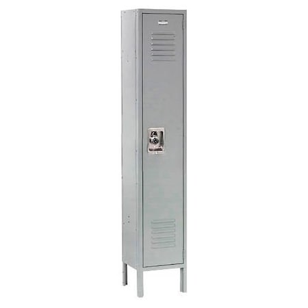 Global Industrial Louvered Door Locker, 12 in W, 12 in D, 78 in H, Gray 968256GY